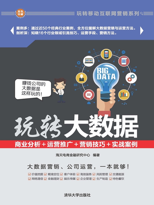 Title details for 玩转大数据：商业分析＋运营推广＋营销技巧＋实战案例 by 海天电商金融研究中心 - Available